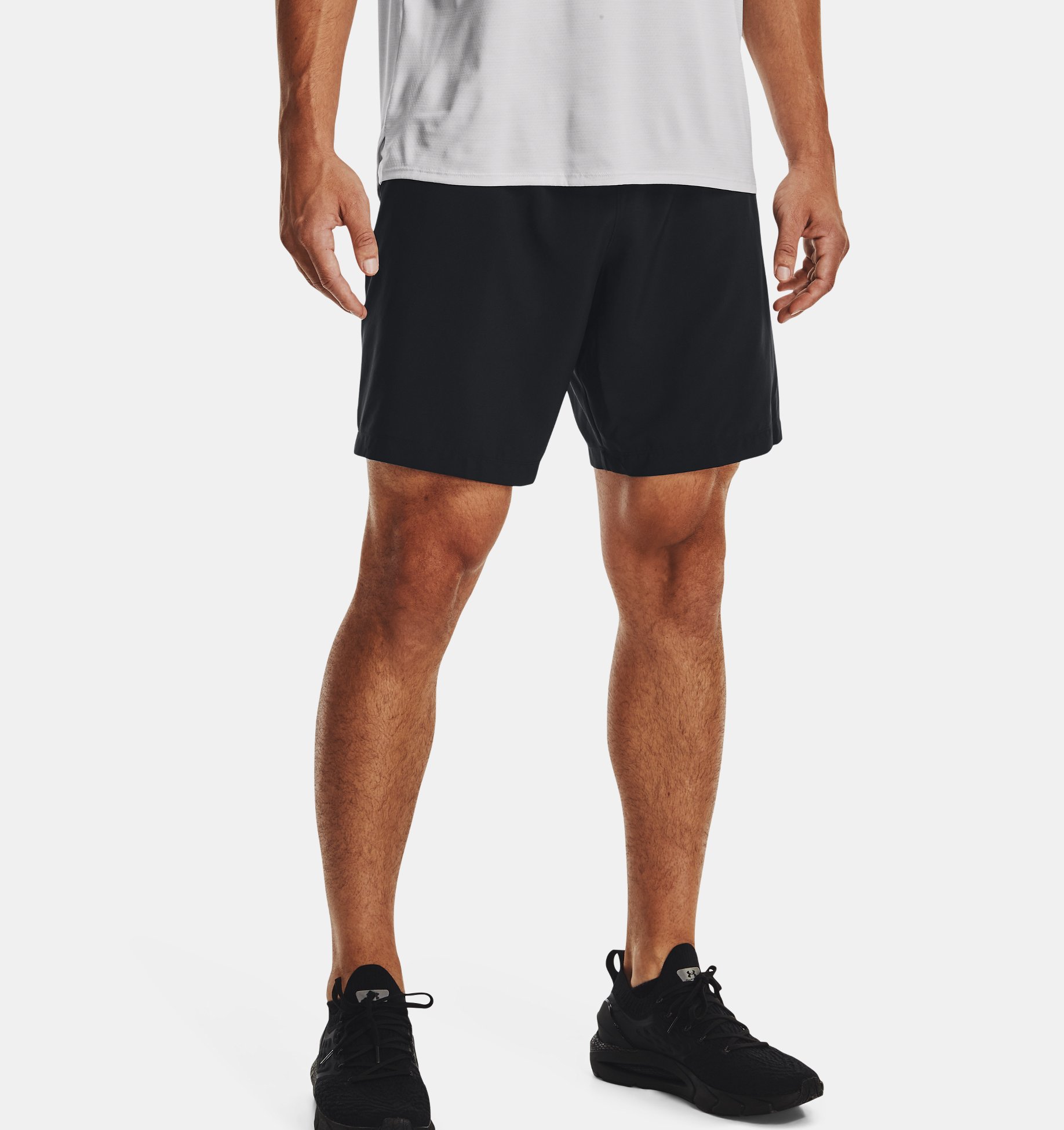 Black Under Armour Woven Graphic Mens Training Shorts 